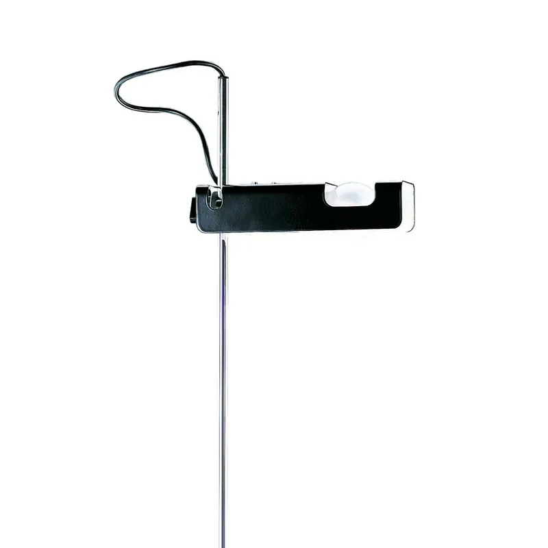 Oluce vloerlamp Spider, zwart/chroom, metaal, aluminium Koopje