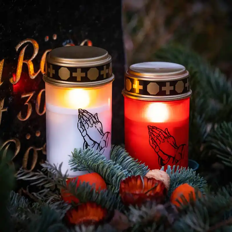 STERNTALER LED-grafisch licht, rood, hoogte 12 cm, IP44, batterij Tijdelijk Beschikbaar