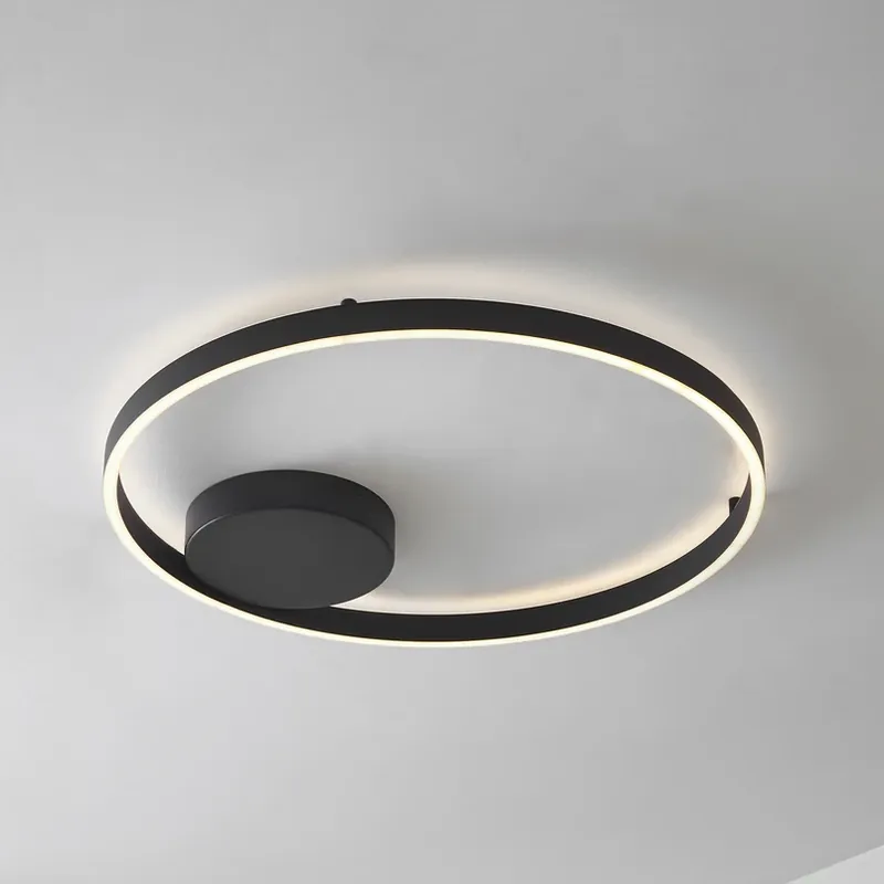 Veilige Betaling Lucande Smart LED plafondlamp Moise, zwart, CCT, Tuya