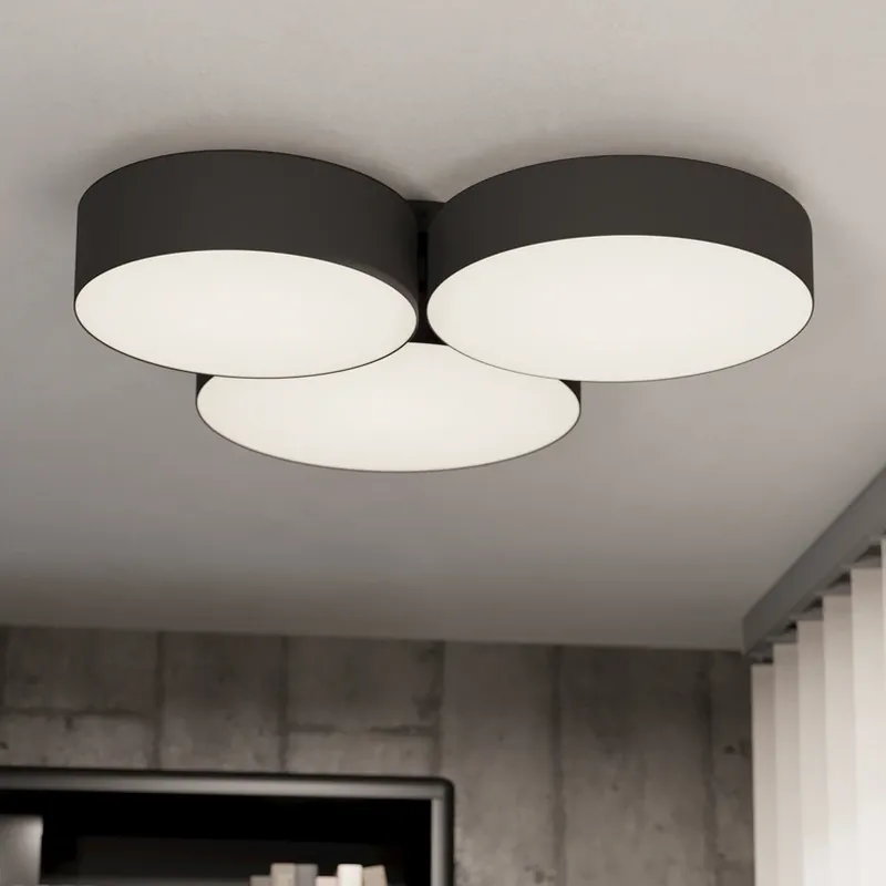 EGLO connect Smart LED plafondlamp Barbano-Z, zwart Weekendaanbieding