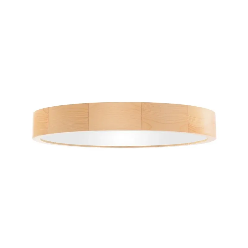 Plafondlamp Cleo DR800, grenenhout, Ø 80 cm, 6-lamps, E27 Premium