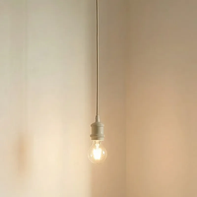 Lindby hanglamp Hattie, fitting E27, beige, Ø 5 cm Flitsaanbieding