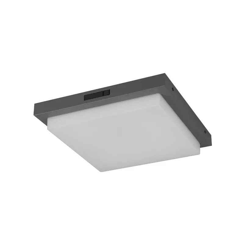 LED buiten wandlamp Bermejo, hoekig, sensor, CCT, antraciet Betrouwbaar