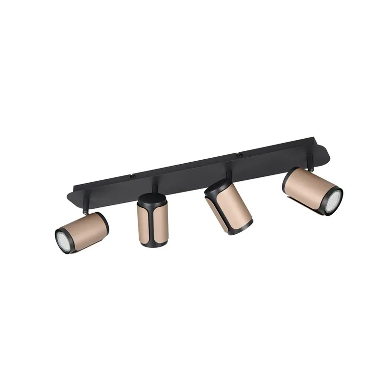Plafondspot Gillan, coffee, 4-lamps, metaal, GU10 Bestseller
