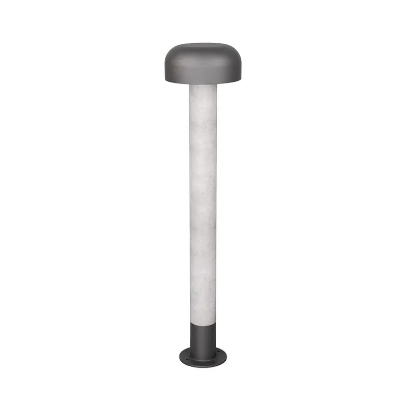 Tuinpadverlichting Fraser, grijs/betonlook, aluminium, IP54, hoogte 84,5 cm Dagaanbieding