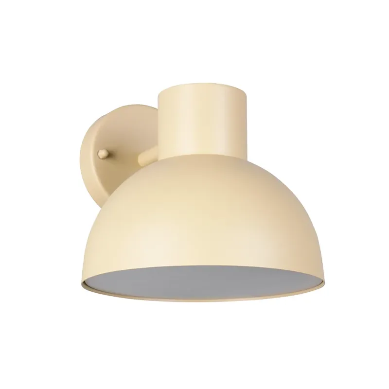 Buitenwandlamp Elbe, zandbeige, gegoten aluminium, E27 Gereduceerde Prijs