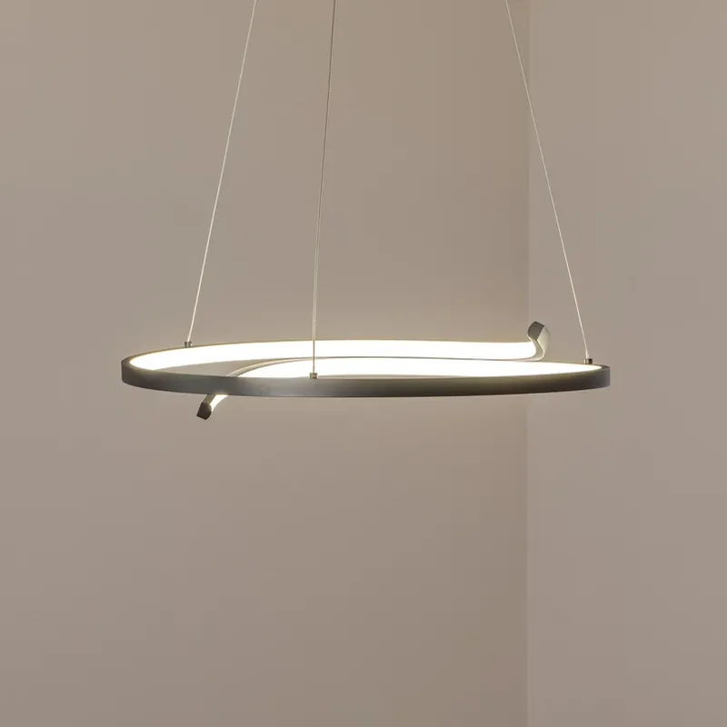 Bestseller LED hanglamp Lorenzo, metaal, zwart, 4.000 K