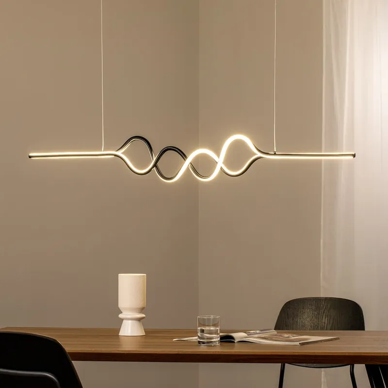 Koop Online LED hanglamp Ancona, metaal, goud/zwart, 4.000 K
