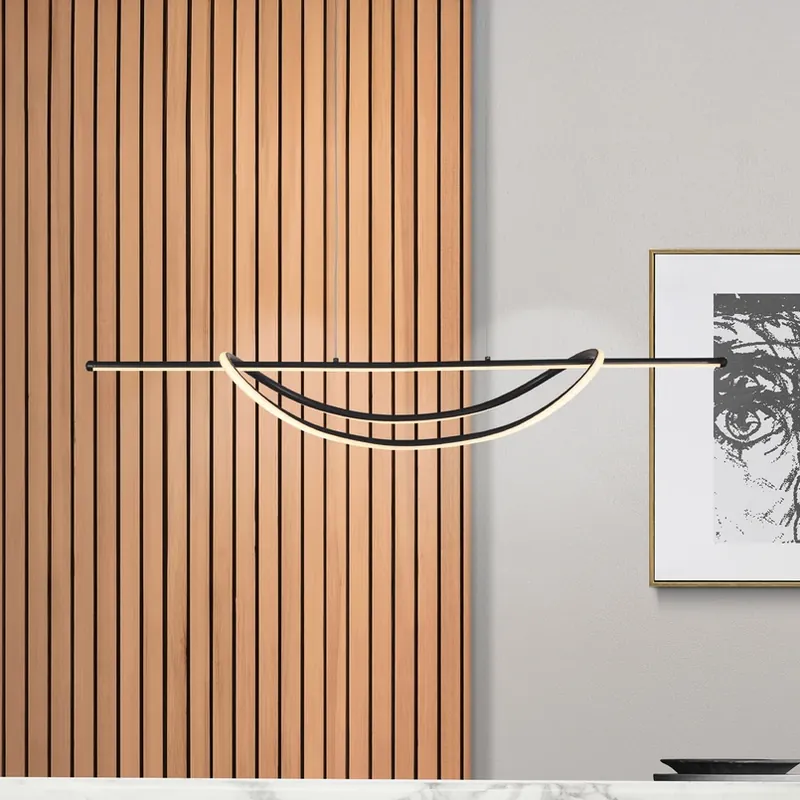 LED hanglamp Ambar, metaal, zwart, 4.000 K Superprijs