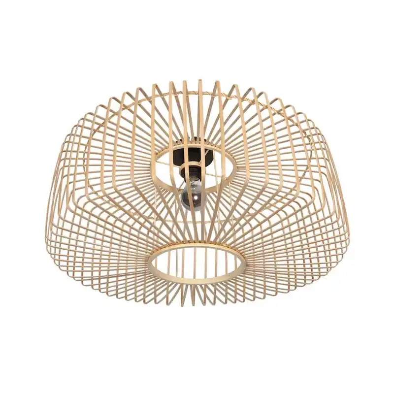 Aanbieding Plafondlamp Bloeba, Ø 60 cm, hout, naturel, E27