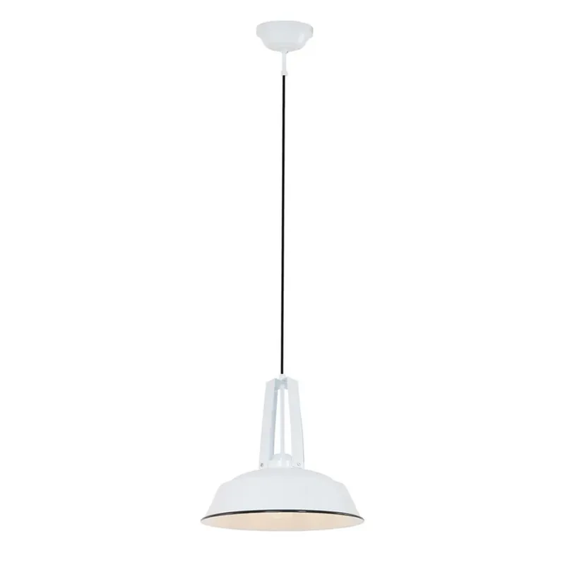 Op = Op Hanglamp Eden, wit, metaal, fitting E27
