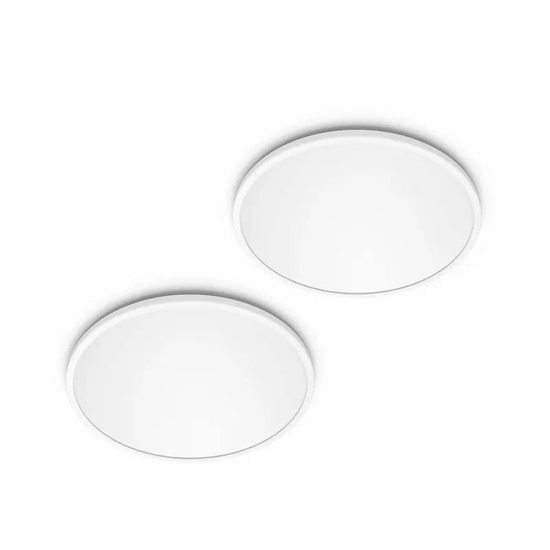 Philips LED SuperSlim 2-delige set wit IP44 Ø 30 cm 2.700 K Tijdelijk Beschikbaar