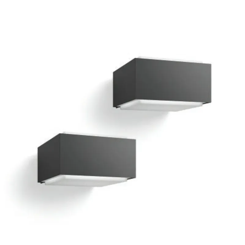 Philips buitenwandlamp Hedgehog, antraciet, set van 2 Shop Nu