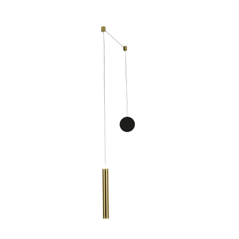 Laatste Kans LED hanglamp Prado, messing, metaal, dimbaar