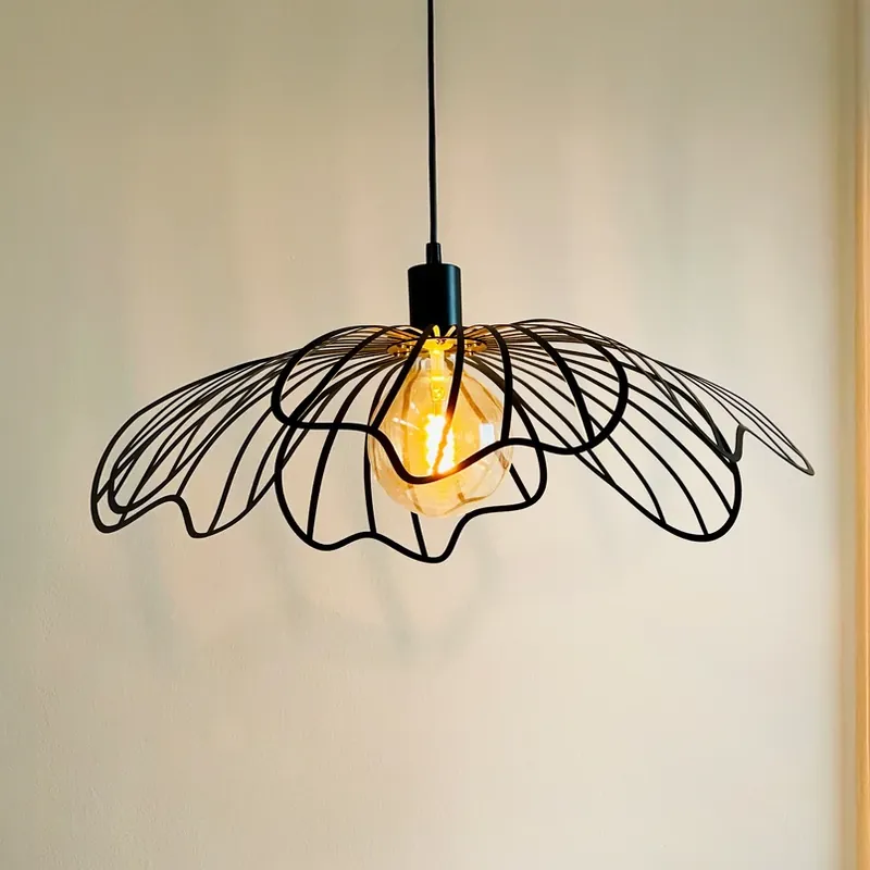 Dyberg Larsen hanglamp BLUMEN, matzwart, Ø 60 cm Beste Prijs