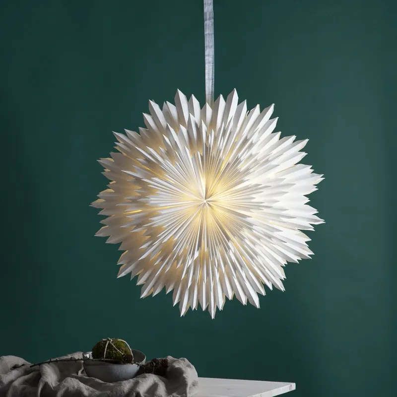 Hoge Kwaliteit Stern Ice, wit, papier, Ø 70 cm, zonder fitting