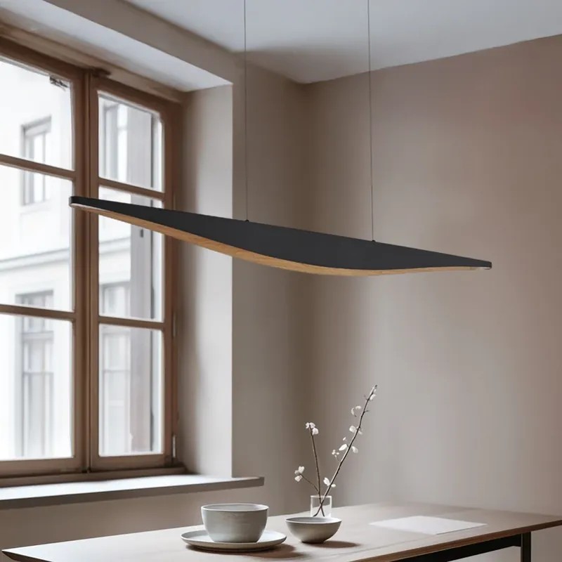 Lucande LED hanglamp Clavit, zwart, 140 cm, dimbaar Koop Online