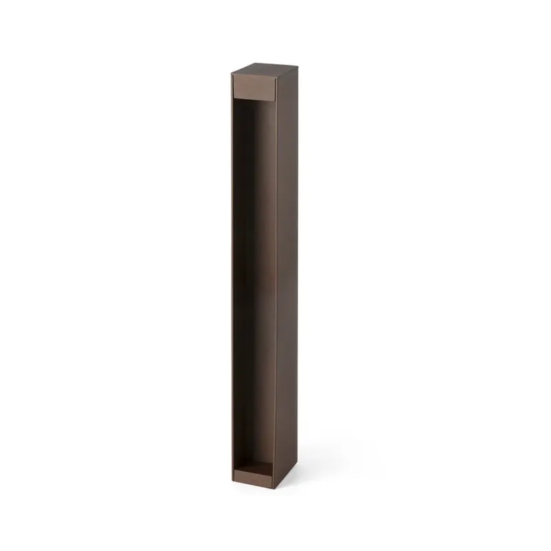 LED sokkellamp Cerler, bruin, 60 cm, metaal, IP65, CCT Fabrieksprijs