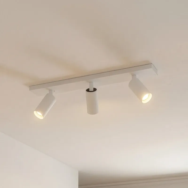 Arcchio plafondspot Brinja Slim, wit, 3-lamps, GU10 MR11 Weekendaanbieding