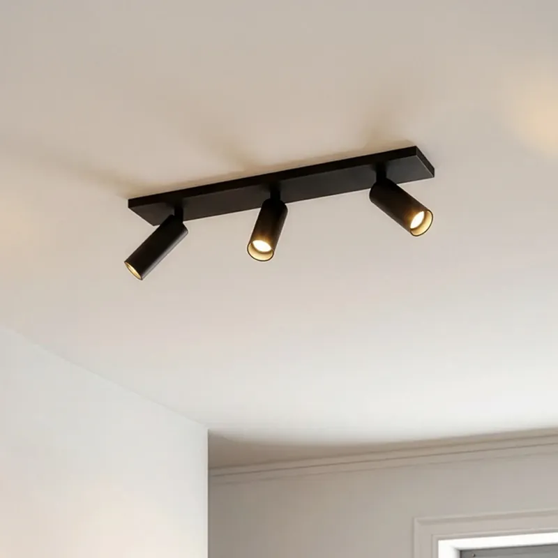 Tijdelijk Beschikbaar Arcchio plafondspot Brinja Slim, zwart, 3-lamps GU10 MR11