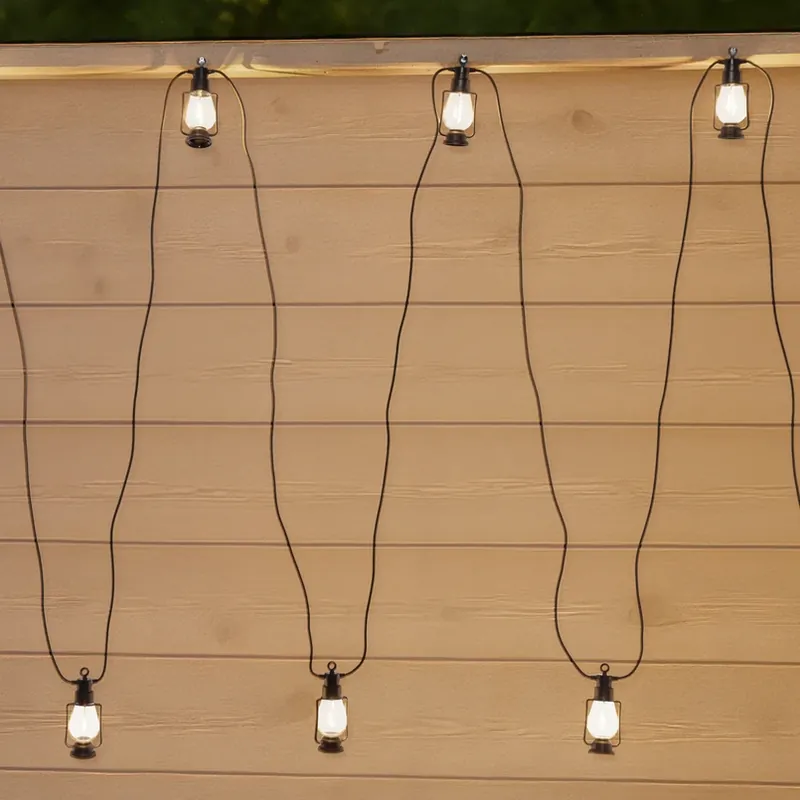 LED lichtketting Garlands, lengte 1000 cm, zwart, 10-lamps. Favoriet