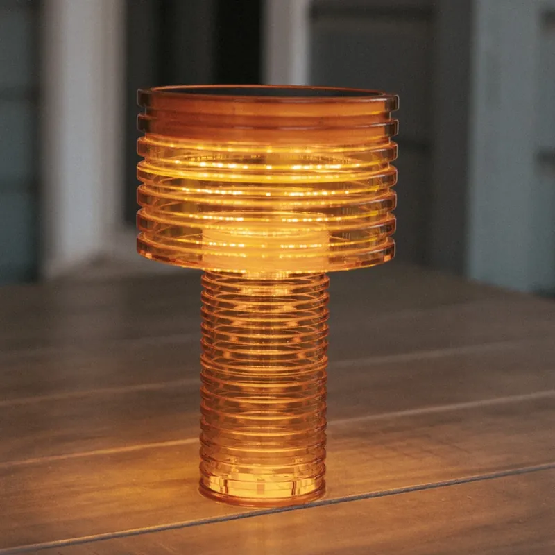 Lage Prijs Newgarden LED tafellamp op zonne-energie Ambar, oranje, PMMA, IP44