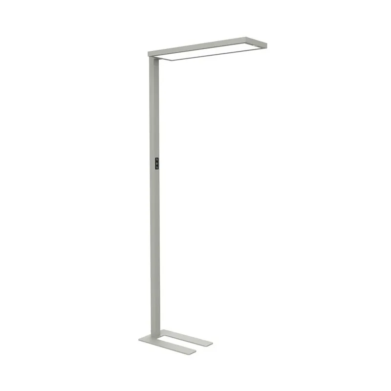 LED kantoor vloerlamp MAULsenja, zilverkleurig, sensor, 196 cm Gratis Retour