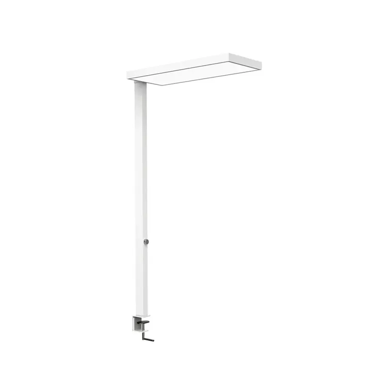 Koopje LED klemlamp MAULjura, wit, aluminium, dimbaar, 100 cm