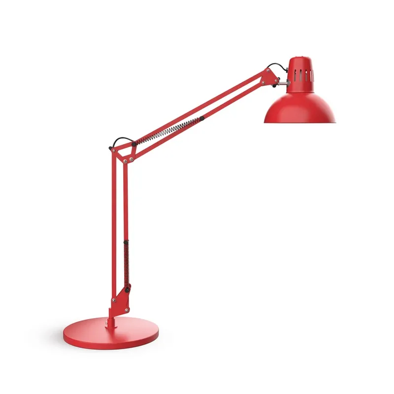 Direct Verzonden LED bureaulamp MAULstudy, rood, staal, 49 cm, E27