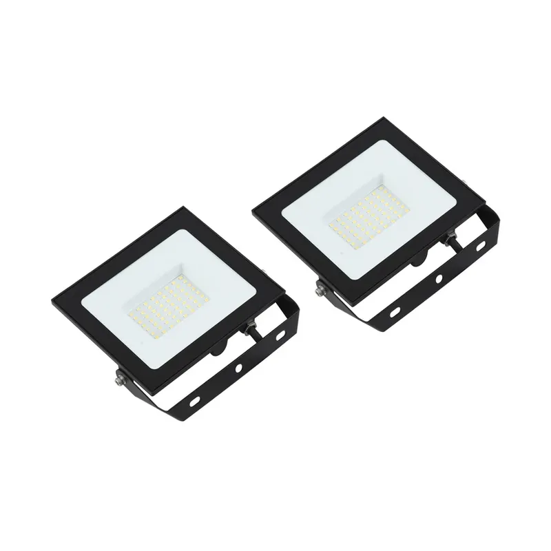Veilige Betaling Prios LED-buitenspot Maikel, 50 W, metaal, set van 2