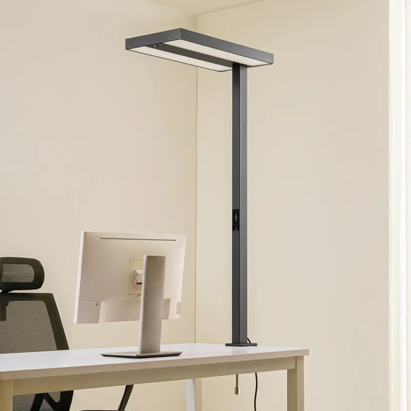 Beperkte Voorraad Arcchio LED klemlamp voor kantoor Logan zwart, dimbaar, sensor