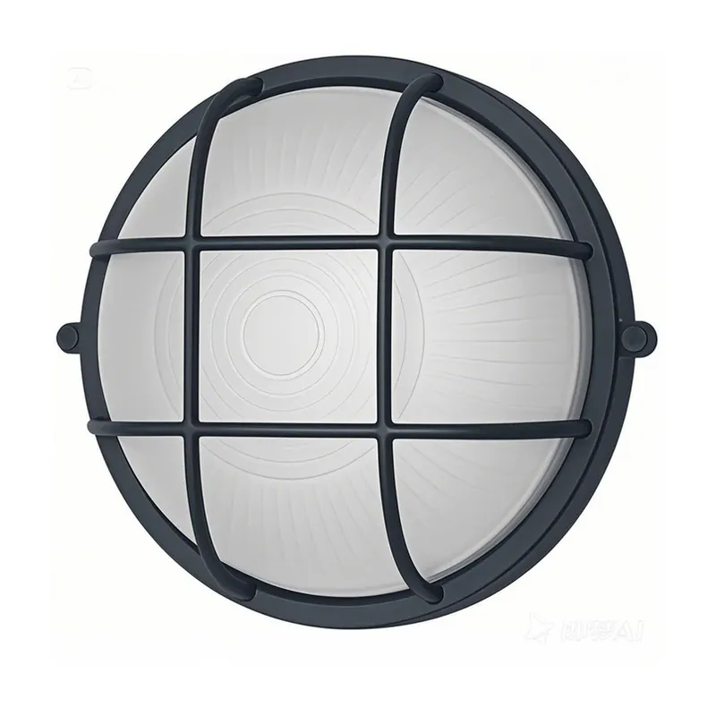 Buitenwandlamp 400180, antraciet, Ø 24 cm, aluminium/glas, IP54 Beperkte Voorraad