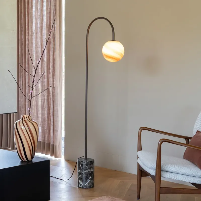 Bestseller IT‘S ABOUT ROMI Booglamp Tivoli, bruin, hoogte 163 cm