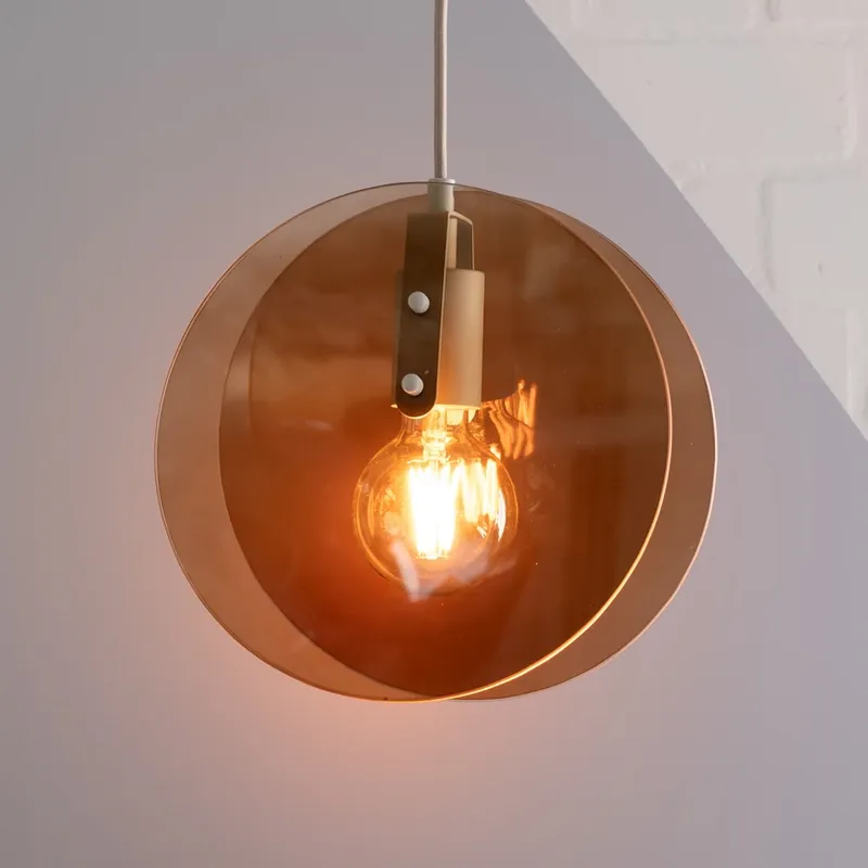 IT‘S ABOUT ROMI hanglamp Toledo, amberkleurig, Ø 25 cm Tijdelijk Beschikbaar