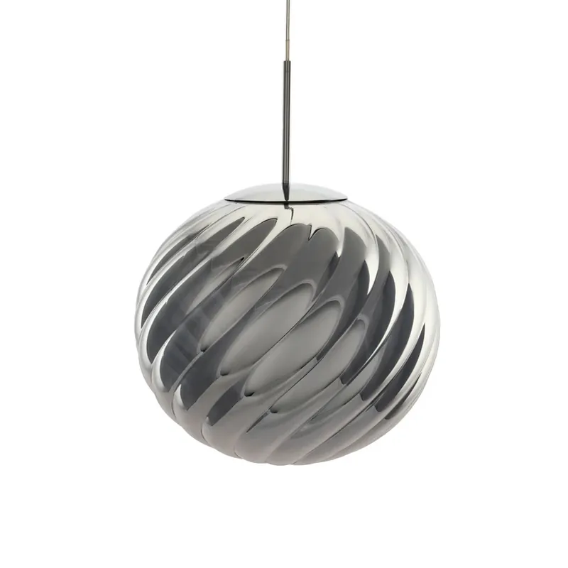 Tom Dixon LED hanglamp Whirl, zilver, 45 cm kunststof dimbaar Laatste Kans