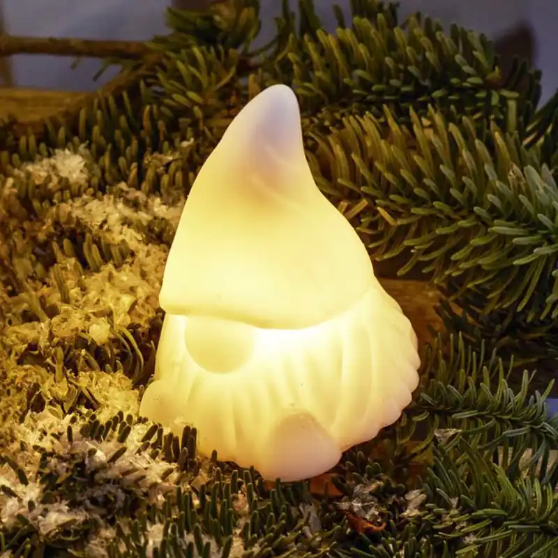 Exclusieve Aanbieding LED-decoratiefiguur Coco, wit, hoogte 13 cm, was, werkt op batterijen