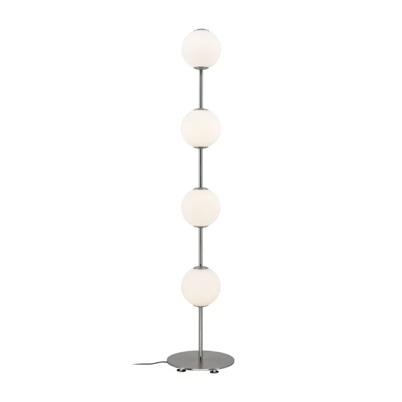 UMAGE LED vloerlamp Audrey, staalkleurig, hoogte 128 cm, 4-lamps. Bestseller