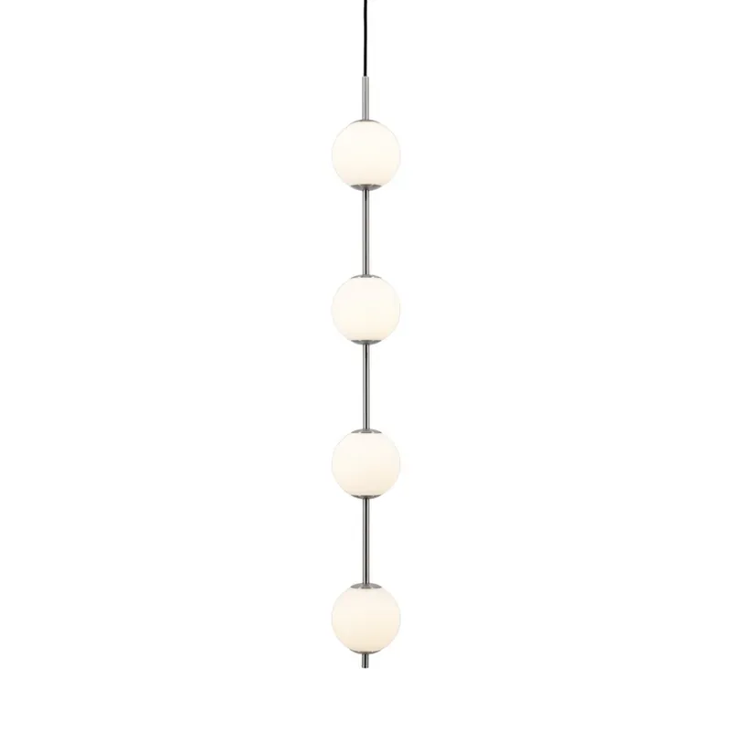 UMAGE LED hanglamp Audrey, staalkleurig, 4-lamps, Ø 12 cm Shop Nu