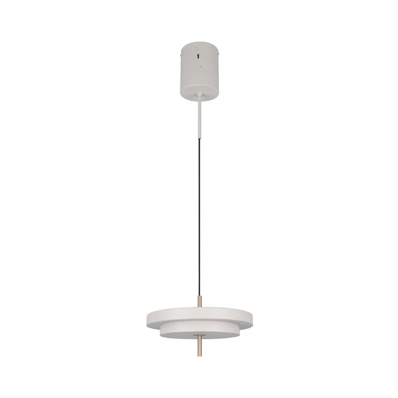 Alleen Vandaag LED hanglamp Keaton, lichtgrijs, Ø 40 cm, metaal, CCT