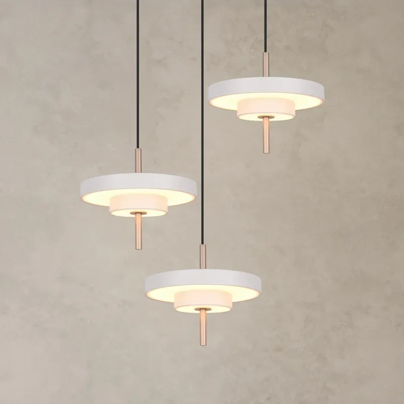 Direct Verzonden LED hanglamp Keaton, lichtgrijs, Ø 45 cm, metaal, CCT 3-lamps