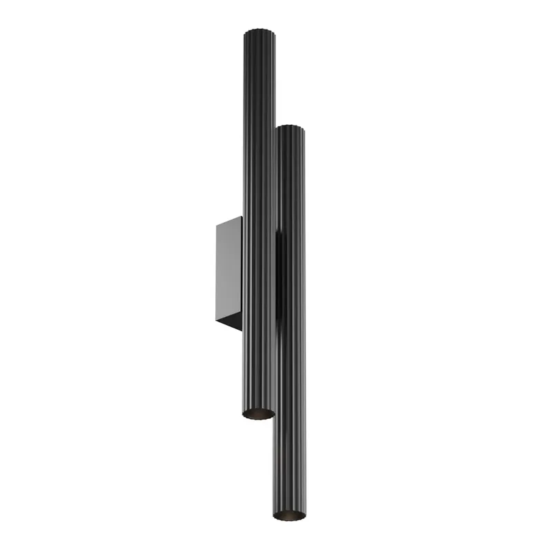 Nu Kopen LED wandlamp Calipso, zwart, hoogte 49 cm, metaal, 4-lamps.