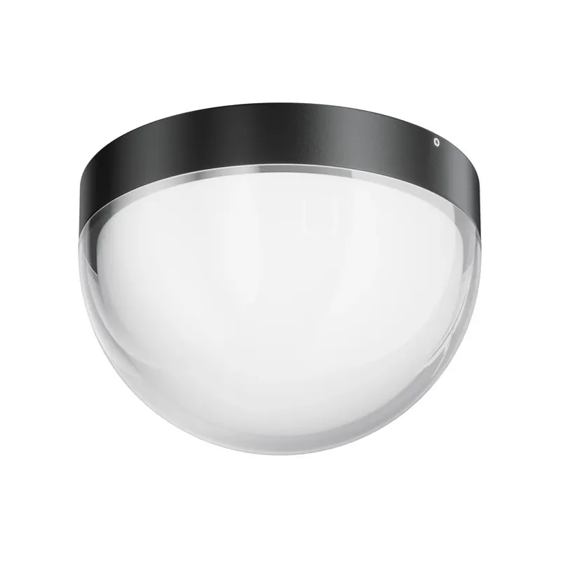 Veilige Betaling LED buiten plafondlamp Mon, grafiet, Ø 18 cm, IP65, 3.000K
