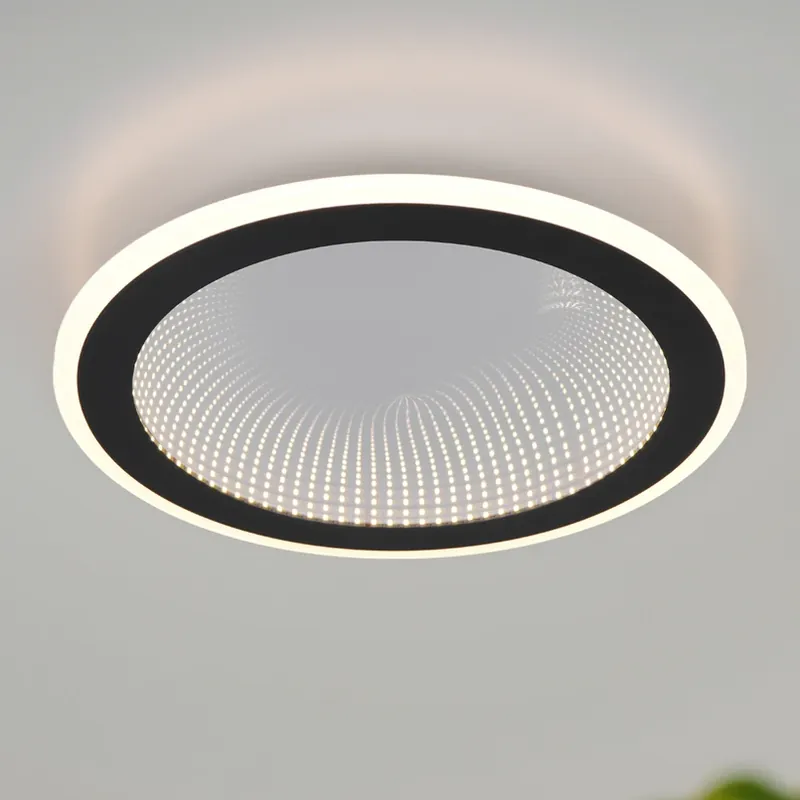 LED plafondlamp Glace, zwart, CCT, dimbaar, metaal Beperkte Voorraad