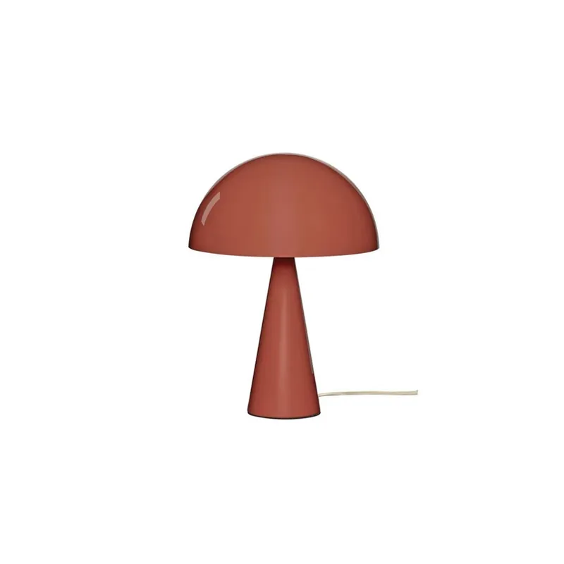 Snelle Levering HÜBSCH tafellamp Mush Mini, rood, metaal, hoogte 34 cm