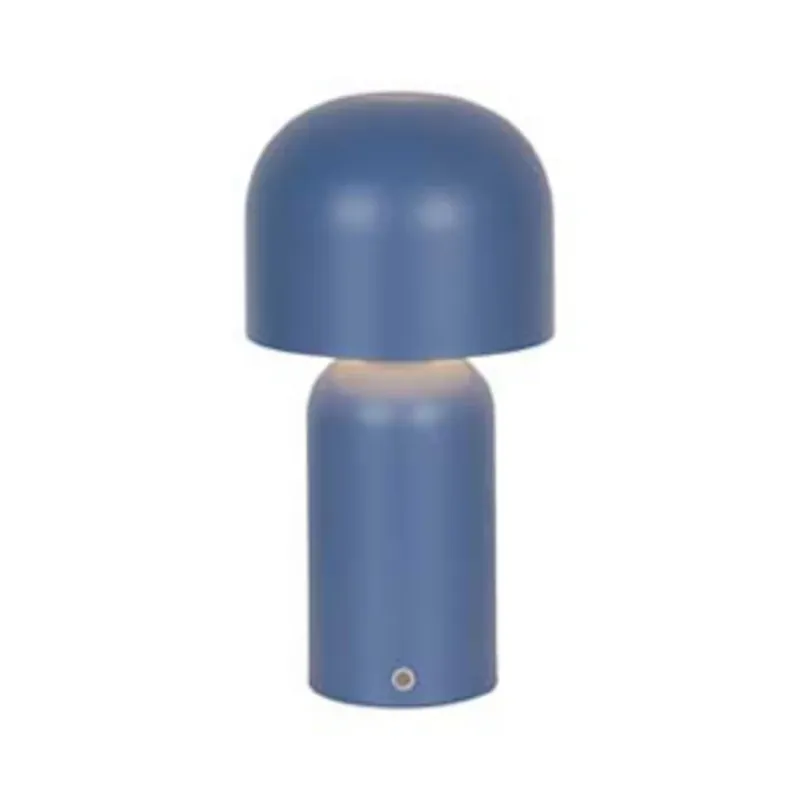 LED tafellamp Niko, blauw, hoogte 26 cm, metaal, dimbaar Uitverkoop