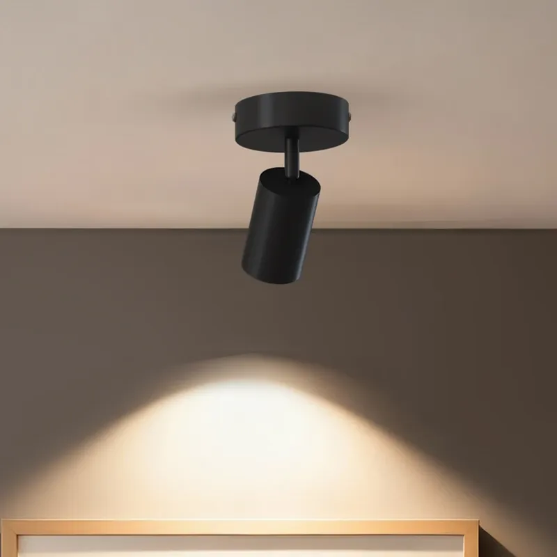 Speciale Aanbieding Calex GU10-plafondspot, zwart, Ø 10 cm, 1-lamp, metaal