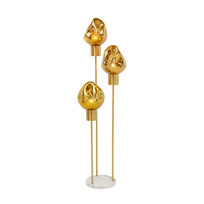 KARE vloerlamp Supernova, amber, glas, 160 cm, E27 Superprijs