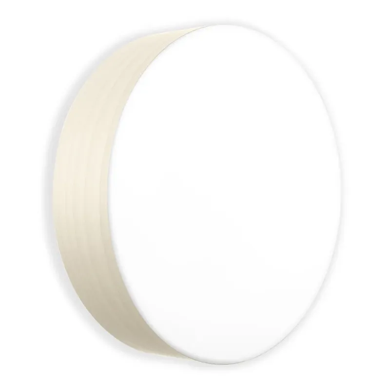 Nieuw LZF LED wandlamp Gea, ivoorkleurig, Ø 42 cm, hout