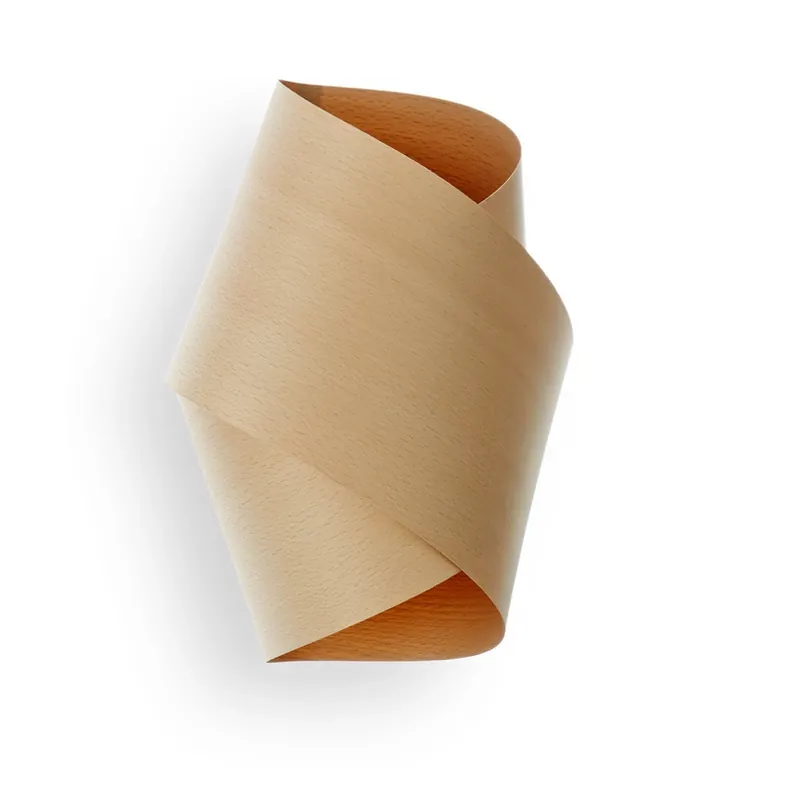 Betaalbaar LZF wandlamp Orbit, beukenkleur, breedte 19 cm, hout