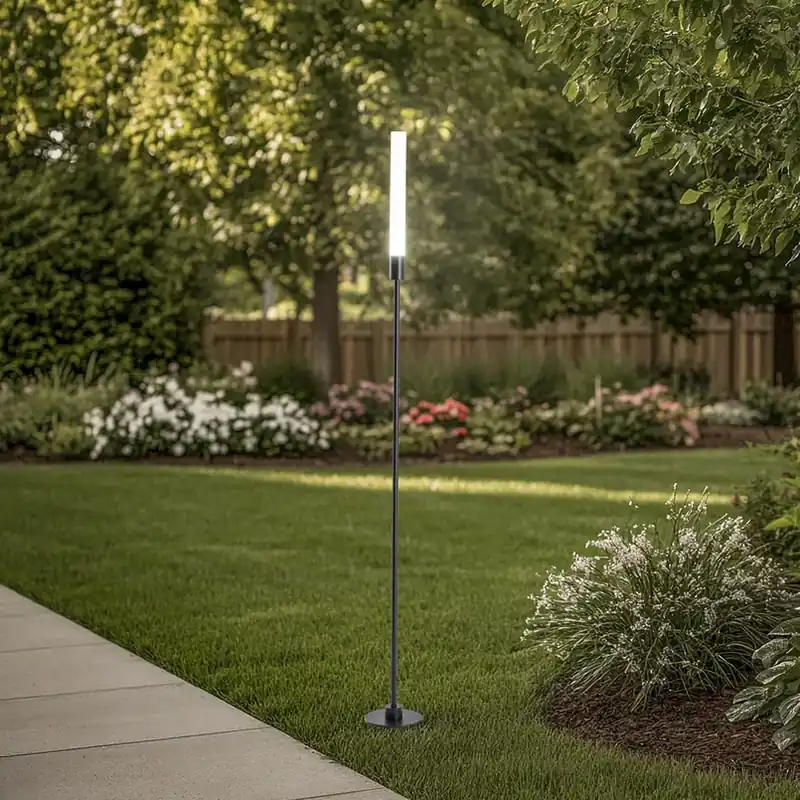 Dagaanbieding LED sokkellamp Zola, zwart, aluminium, hoogte 100 cm